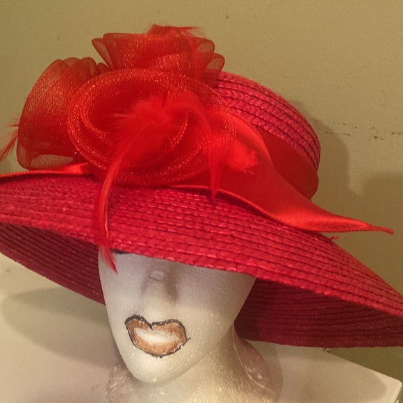 Milano Accessories Beautiful Red Church Dress Hat By Milano Poshmark